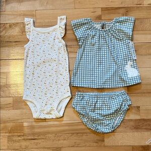 Carter’s Spring Rabbit Easter 3pc Set 12M